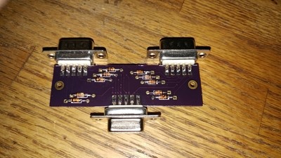 TI-99/4a to Atari Joystick adapter assembled