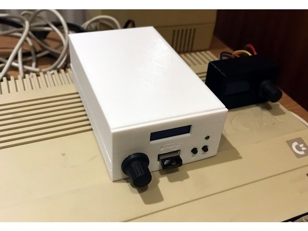Compact External Gotek drive with power supply and cable