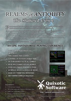 Realms Of Antiquity - 5.25" DSDD disks ONLY