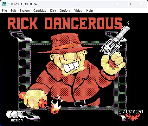 Rick Dangerous 32k required F18a optional
