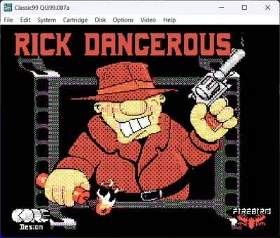 Rick Dangerous 32k required F18a optional