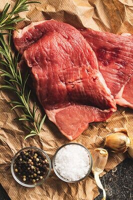 Beef schnitzels (uncrumbed) 500gm