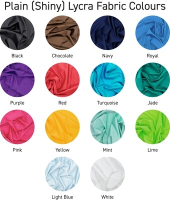 DYO Plain Lycra Fabric Tailless Bows
