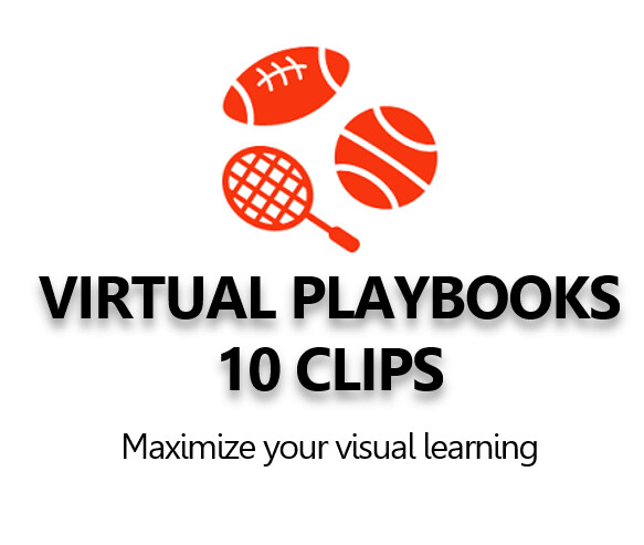 Virtual Playbook of 10 animated 3D clips virtual stadium clips.