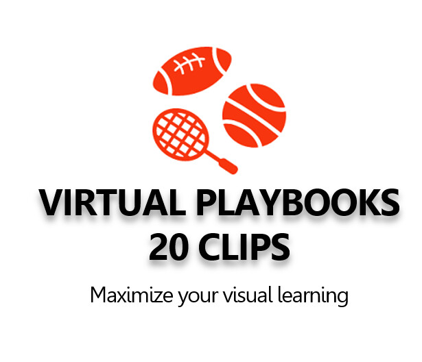 Virtual Playbook of 20 animated 3D clips virtual stadium clips.