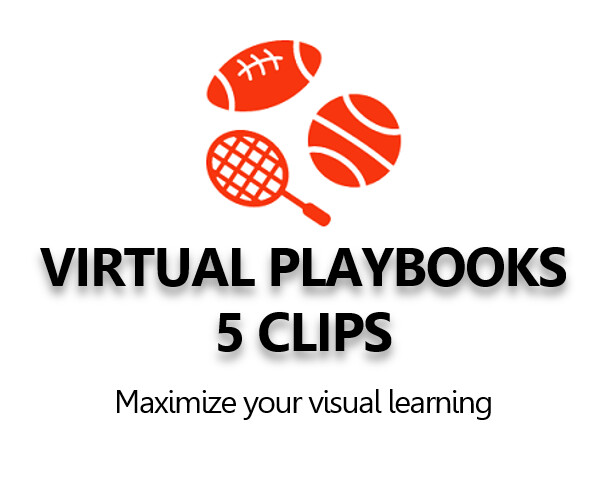 Virtual Playbook of 5 animated 3D clips virtual stadium clips.