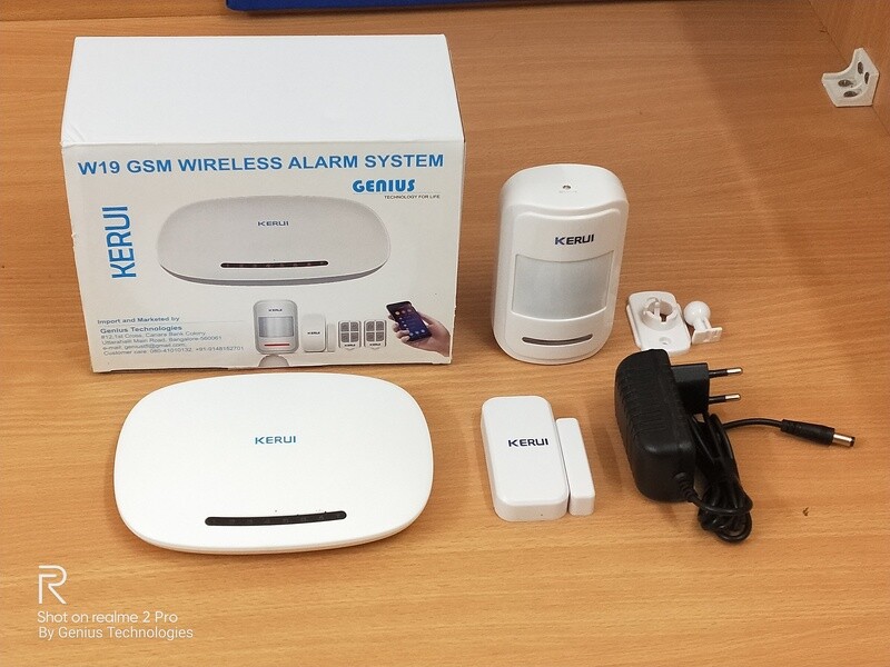 KERUI W19 Wireless Phone APP Remote Control Message Push Auto Dial Home Security GSM Alarm System