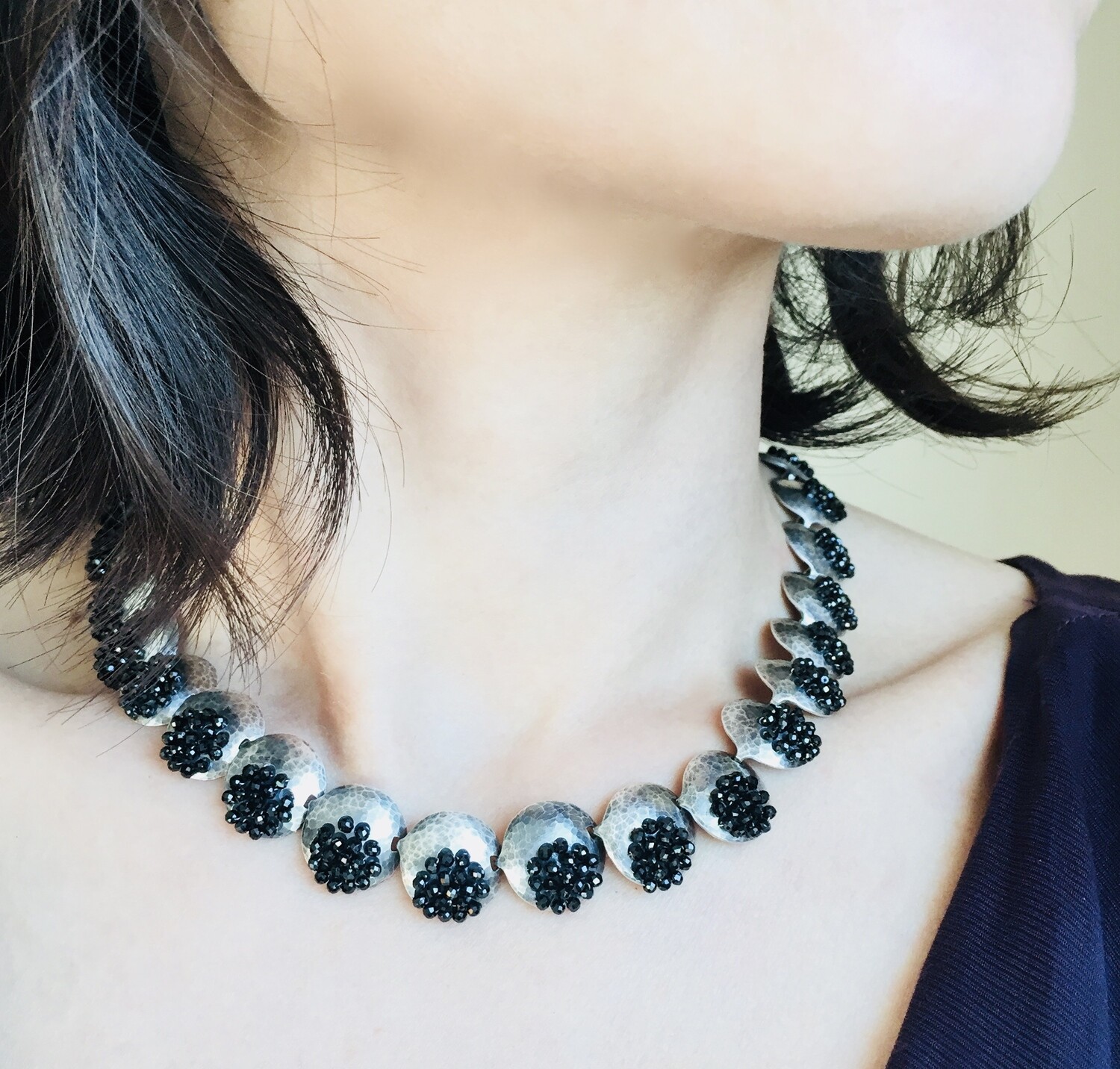 Shine on Black Necklace