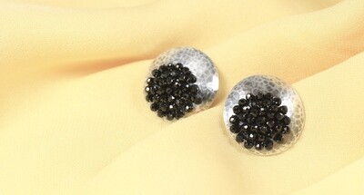 Shine on Black Earrings