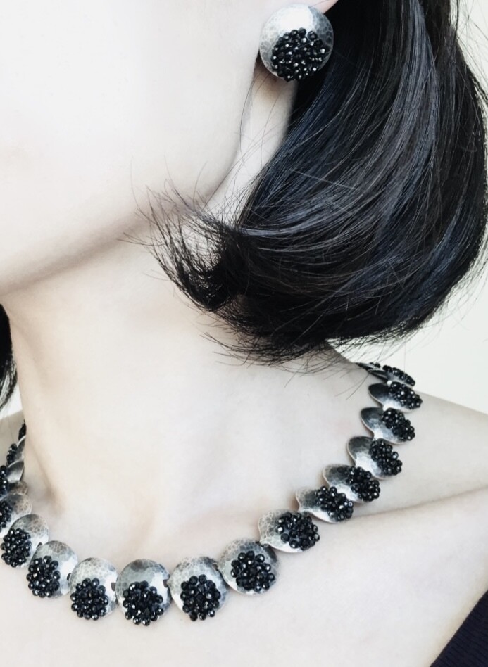 Shine on Black Earrings
