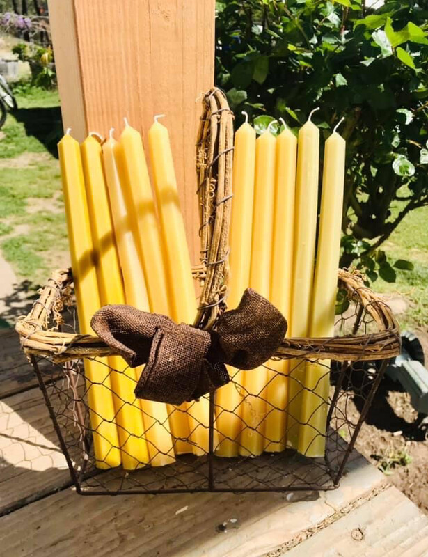 Candle- Honeycomb Taper Pair