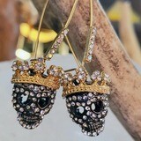 Skull Rhinestone Earrings