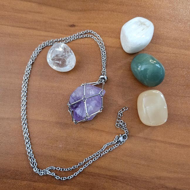 💎Crystal Cage Pendant Necklace
