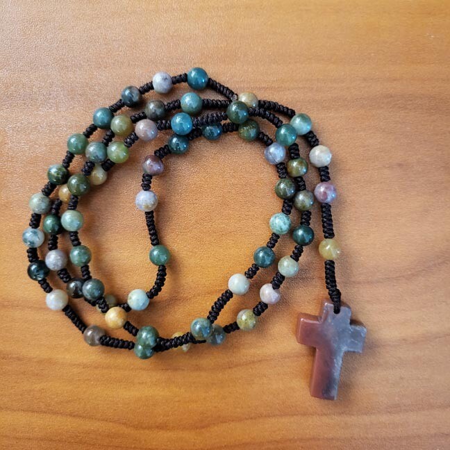 Indian Agate Rosary