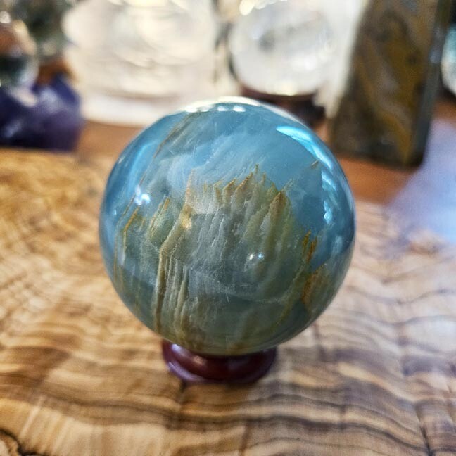 💙Lemurian Calcite Sphere