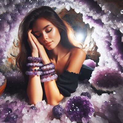 Purple Gemstone Bracelets