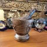 Wood Mortar and Pestle