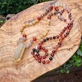 Citrine Point Hand Knotted Prayer Beads