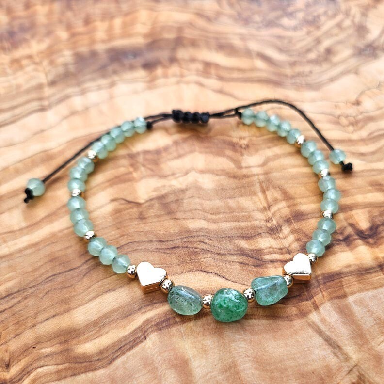 💚Green Aventurine Heart Bracelet