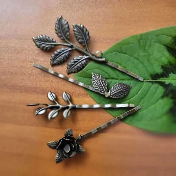 🍃Forest Leaves Hair Clips Set