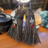 Triquetra and Red Gem Brooms