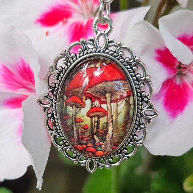 Fairy Mushrooms Pendant