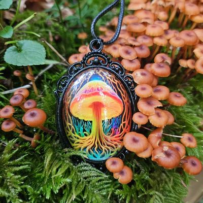 🍄Enchanted Forest Mushroom Pendant