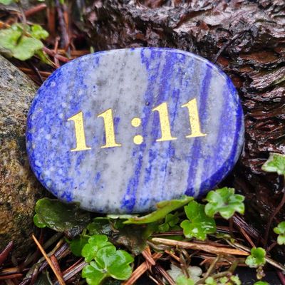 🪽11:11 Palm Stones in Lapis