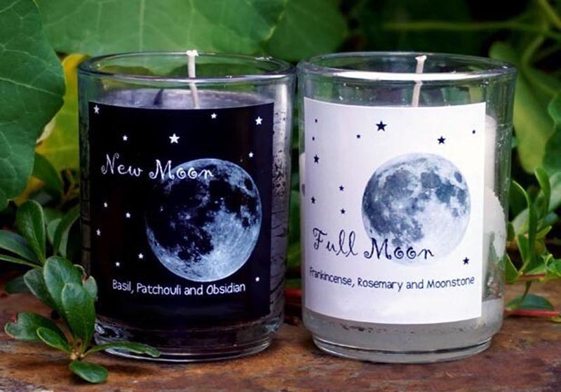 🌒Full Moon/New Moon Organic Soy Candles