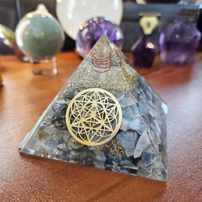 💎Blue Opal Soul Star Orgone Pyramid