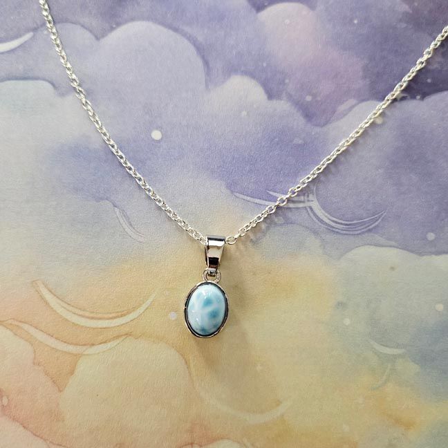 💙Larimar Pendant in Sterling Silver