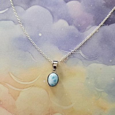 💙Larimar Pendant in Sterling Silver