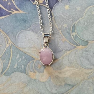 💗Pink Kunzite Pendant in Sterling Silver