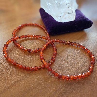 ☀️Faceted Carnelian Bracelets