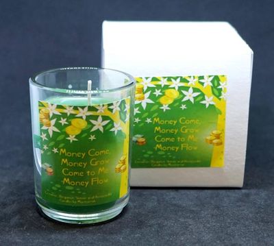 💵Money Spell Organic Soy Candles