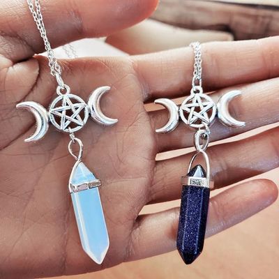 ​✨ Triple Moon Pendants