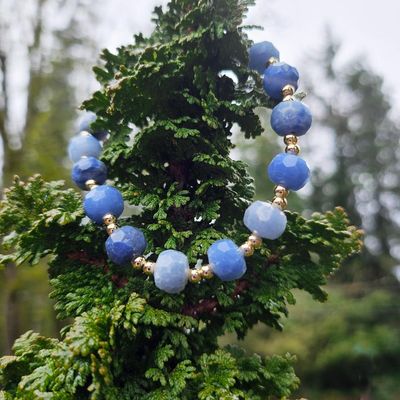 💎Blue Aventurine Faceted Bracelet AAA