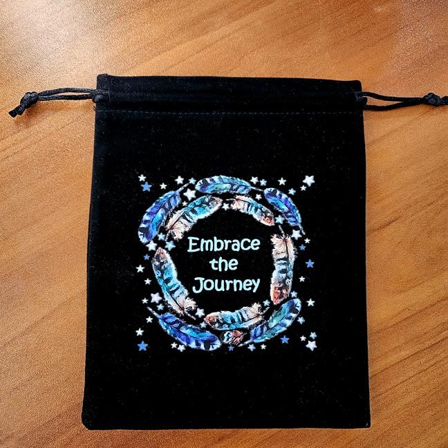 🪶Embrace the Journey Drawstring Bag