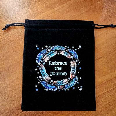 🪶Embrace the Journey Drawstring Bag