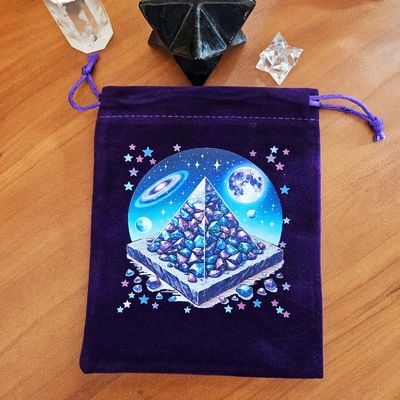 𓂀 Pyramid Drawstring Bag