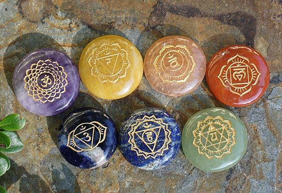 🕉️ Chakra Sanskrit Stones