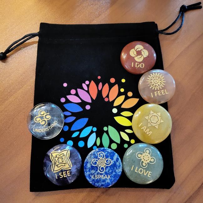 🌈 Chakra Affirmation Stones