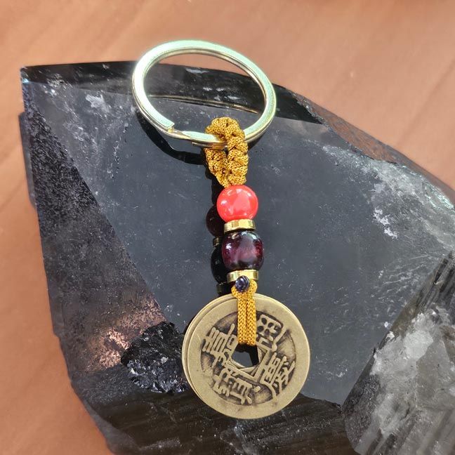 🔑Five Coins Prosperity Key Ring