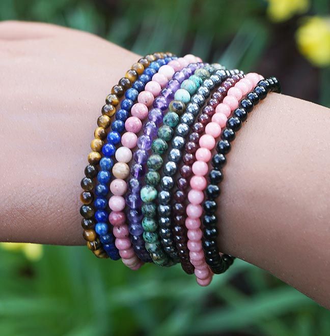 ✨ 4mm Dainty Stacking Bracelets