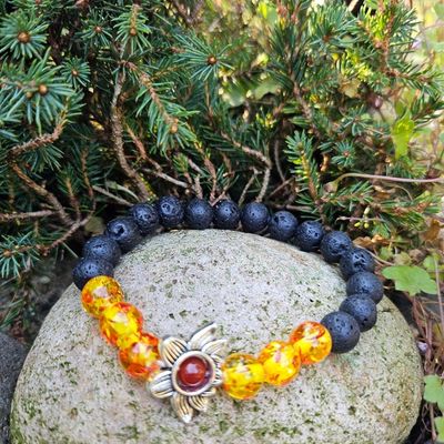 Lava Lotus Bracelet
