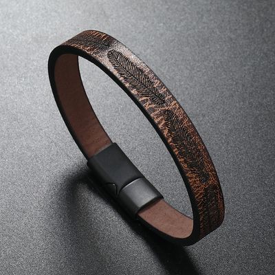 Embossed Feather Bracelet