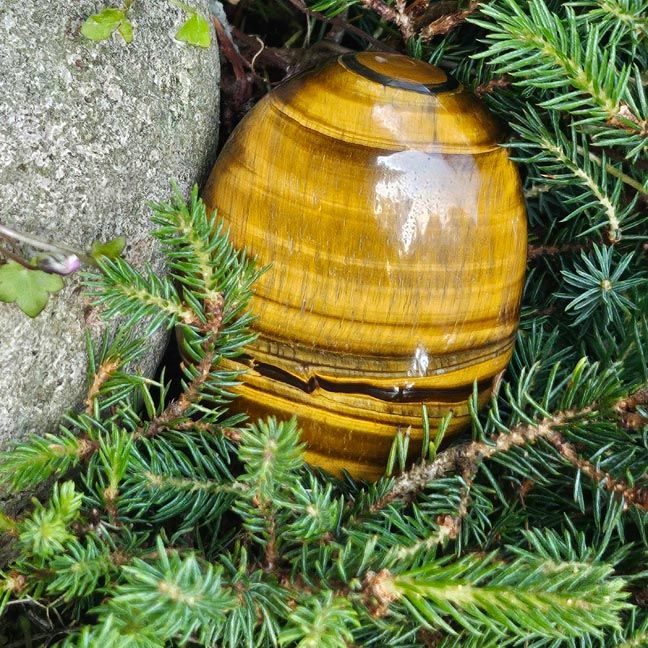 🐅 Tiger&#39;s Eye Palm Stones