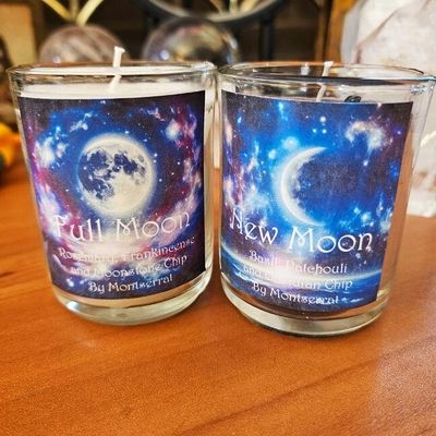 🌒Full Moon/New Moon Organic Soy Candles