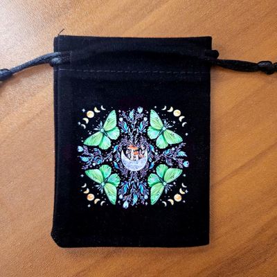 🦋Butterfly Forest Drawstring Velveteen Pouches