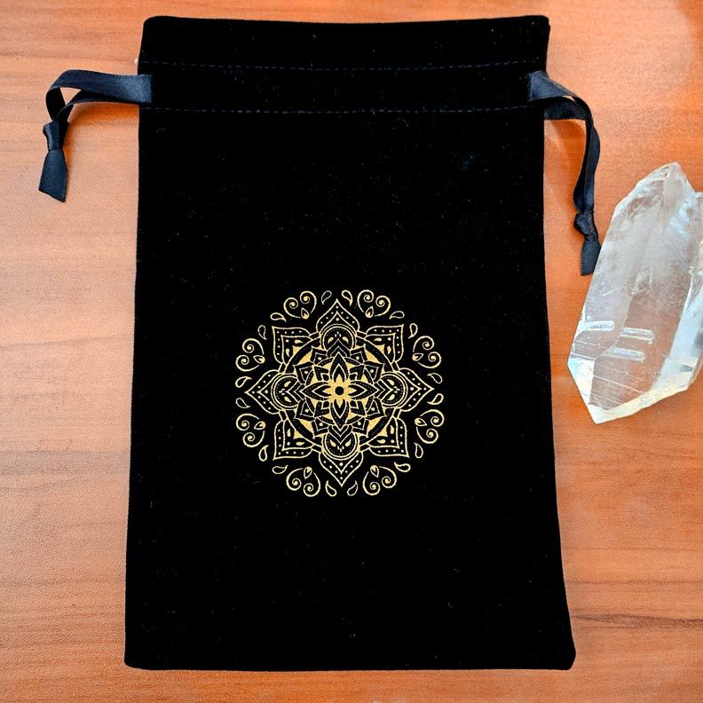 🌟6x9 Mandala Drawstring Velveteen Pouches